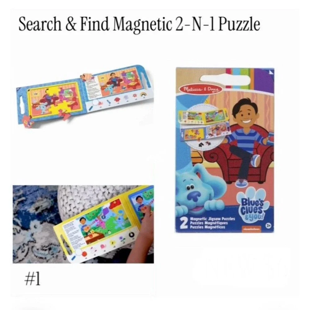Melissa & Doug Blue's Clues & You! Take-Along Magnetic Jigsaw Puzzles